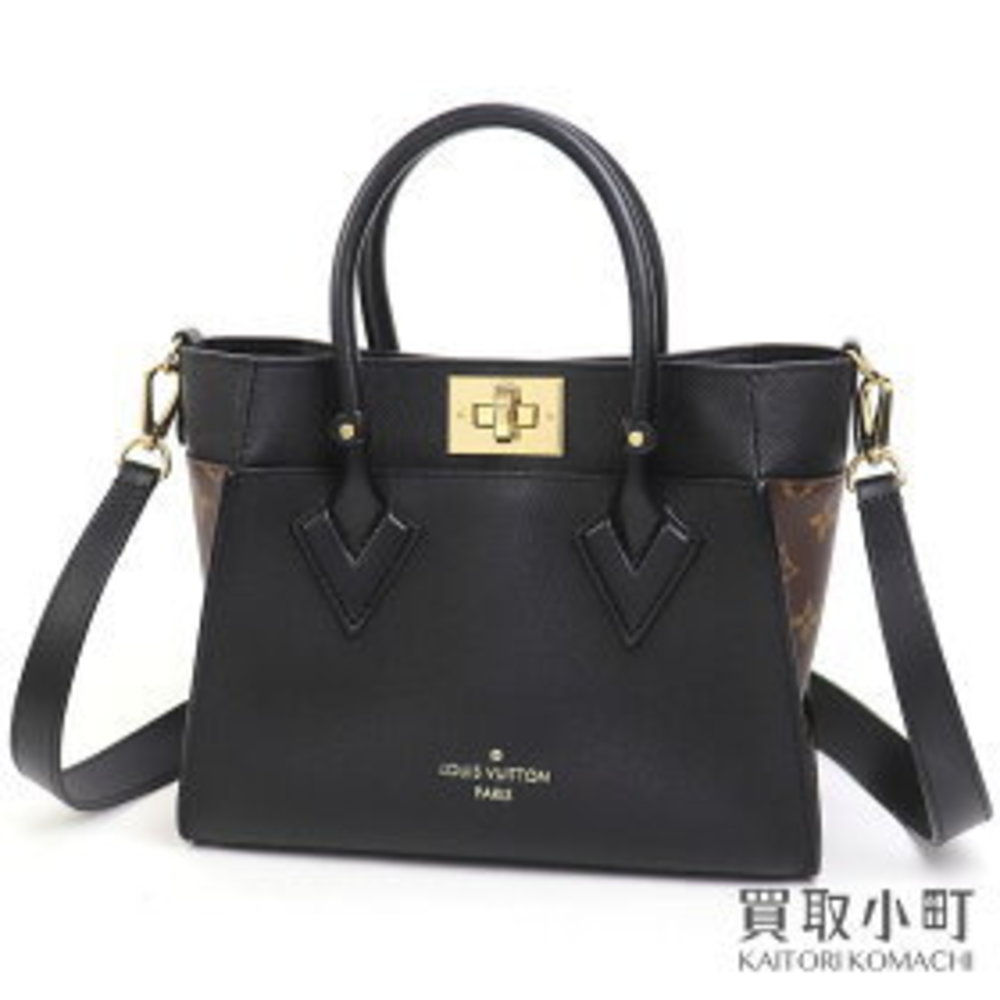 Louis Vuitton On My Side Noir Black Shoulder Tote Handbag LV BAG